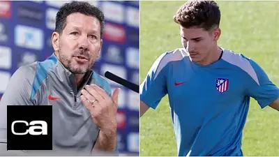 Cholo Simeone, Julián Álvarez, Atlético de Madrid, Selección Argentina, Champions League Cholo Simeone, Julián Álvarez, Atlético de Madrid, Selección Argentina, Champions League