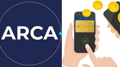 Logo de ARCA y imagen simbolica de ransferencias Logo de ARCA y imagen simbolica de ransferencias