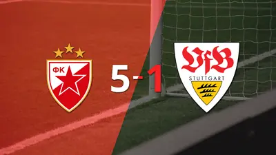 Gran remontada y goleada 5-1 de Estrella Roja frente a Stuttgart Gran remontada y goleada 5-1 de Estrella Roja frente a Stuttgart