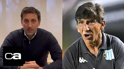 Racing Club, Gustavo Costas, Diego Milito, Víctor Blanco. Racing Club, Gustavo Costas, Diego Milito, Víctor Blanco.