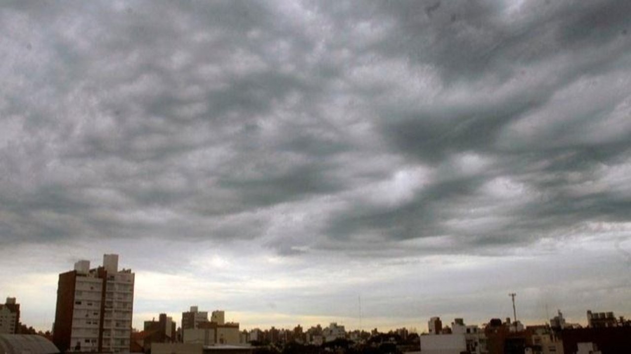 Cielo nublado.