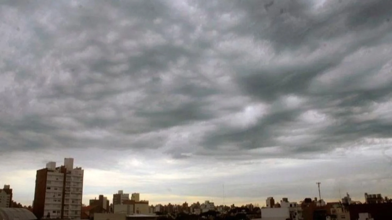 Cielo nublado.