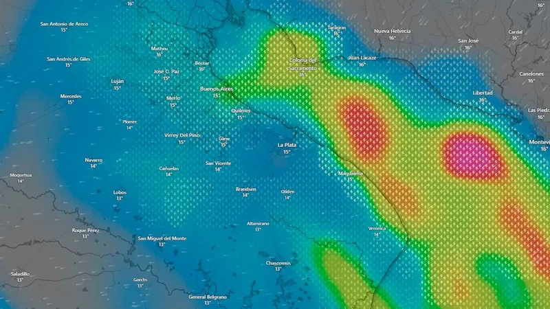 Lluvias en Buenos Aires y Argentina. Cuándo llueve en Buenos Aires. Alerta por lluvias este domingo en Buenos Aires