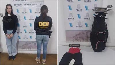Declaró la golfista detenida en Pinamar y negó el ataque en el campo de golf: "Los golpes fueron producto de que se tropezó con sus sandalias" Declaró la golfista detenida en Pinamar y negó el ataque en el campo de golf: "Los golpes fueron producto de que se tropezó con sus sandalias"