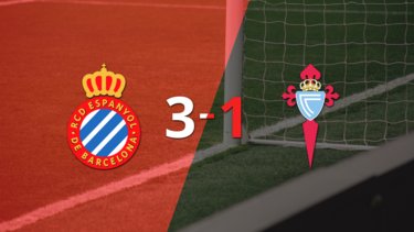 Espanyol logra una victoria de 3-1 sobre Celta