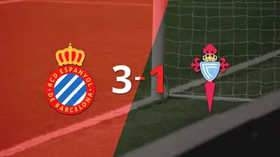Espanyol logra una victoria de 3-1 sobre Celta Espanyol logra una victoria de 3-1 sobre Celta