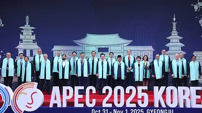 Líderes de Asia-Pacífico abogan por compartir beneficios del comercio en clausura de cumbre APEC Líderes de Asia-Pacífico abogan por compartir beneficios del comercio en clausura de cumbre APEC