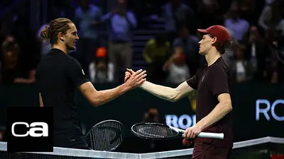 Sinner aplasta a Zverev y enfrentará a Auger-Aliassime en la final del Masters de París Sinner aplasta a Zverev y enfrentará a Auger-Aliassime en la final del Masters de París