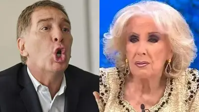A la izquierda, Diego Santilli; a la derecha, Mirtha Legrand. A la izquierda, Diego Santilli; a la derecha, Mirtha Legrand.