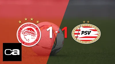 PSV rescató un empate agónico frente a Olympiacos PSV rescató un empate agónico frente a Olympiacos