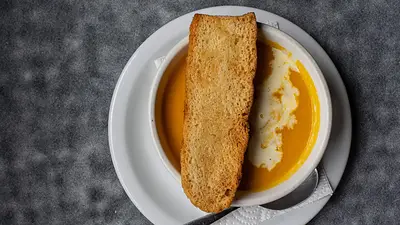 Sopa de zanahoria. Sopa de zanahoria.