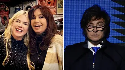 Javier Milei, Esmeralda Mitre y Cristina Kirchner Javier Milei, Esmeralda Mitre y Cristina Kirchner