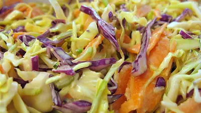 Ensalada Coleslaw. Ensalada Coleslaw.