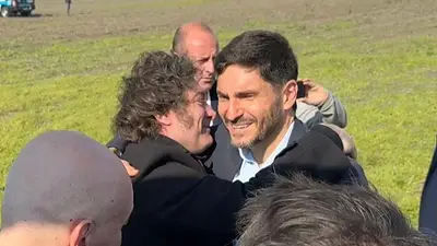 Javier Milei y Maximiliano Pullaro Javier Milei y Maximiliano Pullaro