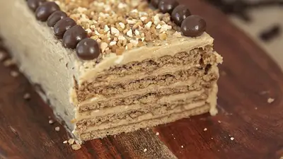 Receta de torta con base de galletitas de agua. Postres fáciles y rápidos de hacer. Postre con galletitas. Receta de torta con base de galletitas de agua. Postres fáciles y rápidos de hacer. Postre con galletitas.