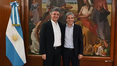Jorge Macri y Caputo se reunieron por deuda de Nación con CABA: "Positivo" Jorge Macri y Caputo se reunieron por deuda de Nación con CABA: "Positivo"