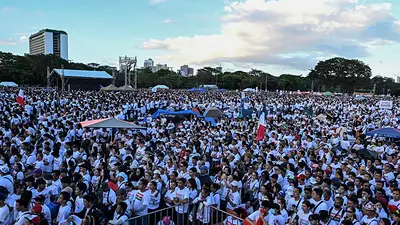 Segundo día de protestas contra la corrupción en las calles de la capital filipina Segundo día de protestas contra la corrupción en las calles de la capital filipina
