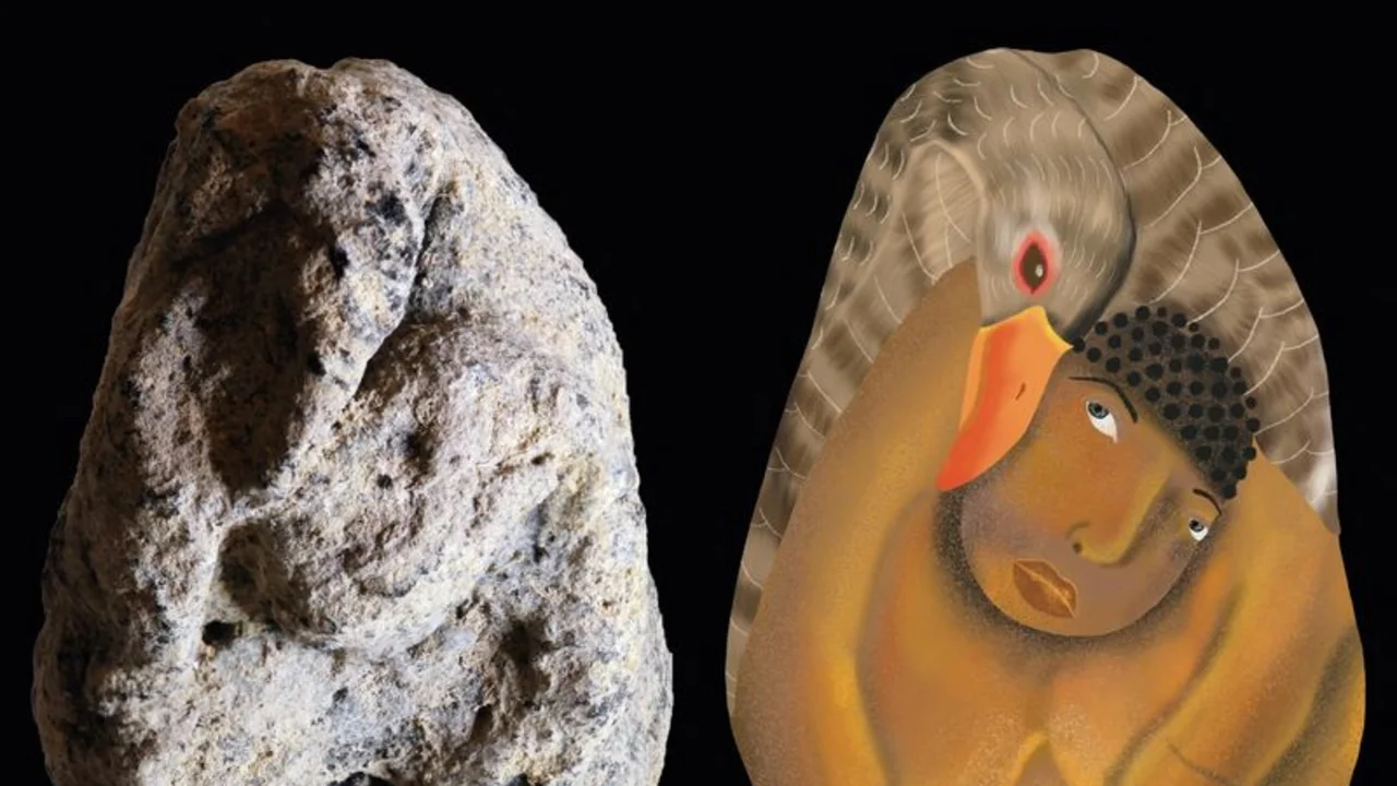 Estatuilla de una mujer y un ganso ofrece detalles de las creencias prehistóricas