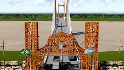 Puente internacional Argentina y Brasil. Puente internacional Argentina y Brasil.