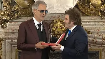 Milei se festejó el aniversario de su triunfo electoral con Andrea Bocelli en la Rosada Milei se festejó el aniversario de su triunfo electoral con Andrea Bocelli en la Rosada