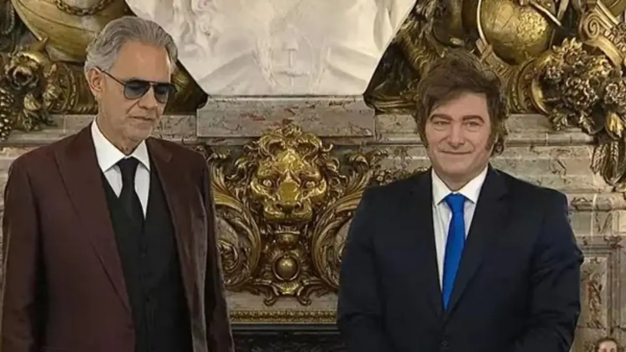 Andrea Bocelli Javier Milei 