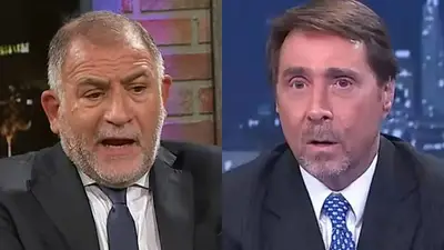 A la izquierda, Luis Juez; a la derecha, Eduardo Feinmann. A la izquierda, Luis Juez; a la derecha, Eduardo Feinmann.