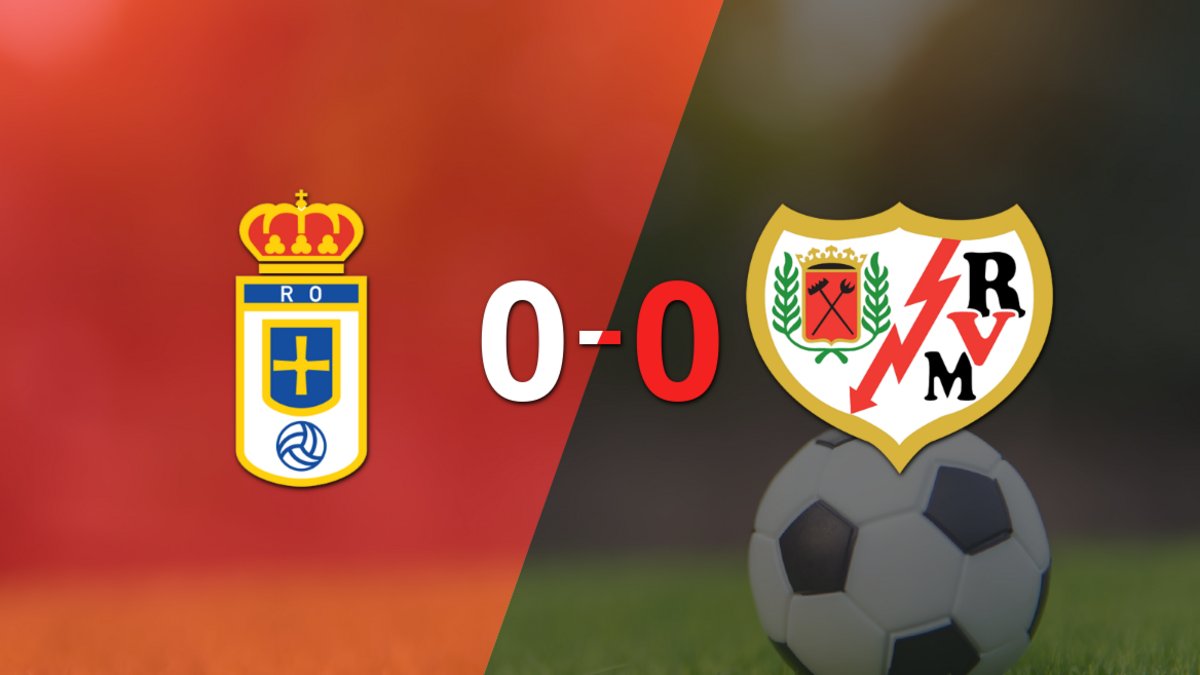 No hubo goles en el empate entre Real Oviedo y Rayo Vallecano | El Destape