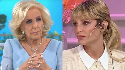 A la izquierda, Mirtha Legrand; a la derecha, Vicky Xipolitakis. A la izquierda, Mirtha Legrand; a la derecha, Vicky Xipolitakis.