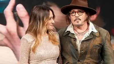 Verónica Lozano y Johnny Depp Verónica Lozano y Johnny Depp