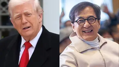 Donald Trump. Jackie Chan. Donald Trump. Jackie Chan.