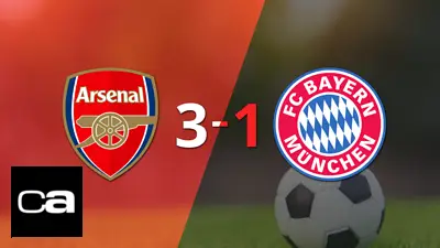 Bayern Múnich fue derrotado por Arsenal con un marcador de 3-1 Bayern Múnich fue derrotado por Arsenal con un marcador de 3-1