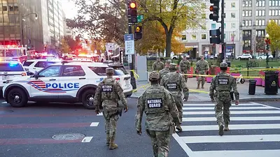 Un tiroteo cerca de la Casa Blanca deja dos soldados heridos Un tiroteo cerca de la Casa Blanca deja dos soldados heridos