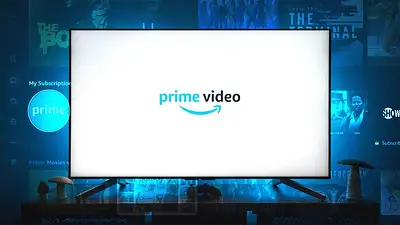 Televisor con logo de Prime Video Televisor con logo de Prime Video