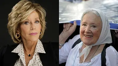 Jane Fonda. Nora Cortiñas. Jane Fonda. Nora Cortiñas.