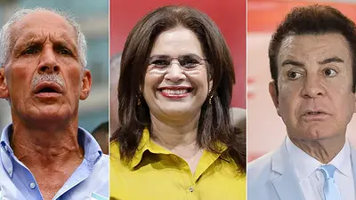 Nasry Asfura, Rixi Moncada y Salvador Nasralla Nasry Asfura, Rixi Moncada y Salvador Nasralla