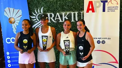 Orgullo riojano: la tenista Aguirre Ramos sumó un nuevo título y se coronó como campeona de dobles en Paraguay Orgullo riojano: la tenista Aguirre Ramos sumó un nuevo título y se coronó como campeona de dobles en Paraguay