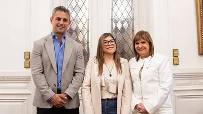 Martín Menem, Verónica Razzini y Patricia Bullrich Martín Menem, Verónica Razzini y Patricia Bullrich