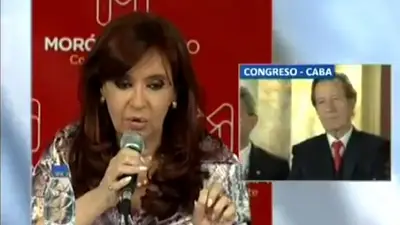 El cruce de la Presidenta con el titular de la AGN El cruce de la Presidenta con el titular de la AGN