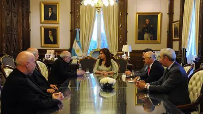 Cristina recibió a la Conferencia Episcopal en la Rosada Cristina recibió a la Conferencia Episcopal en la Rosada