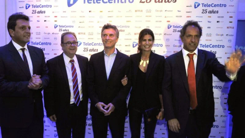 Macri, Scioli y Massa se encontraron en un evento