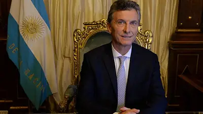 La primera imagen de Macri en el sillón presidencial La primera imagen de Macri en el sillón presidencial