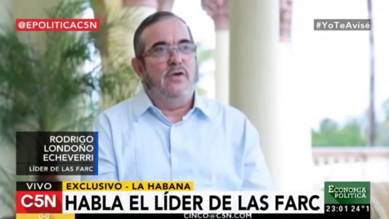 Entrevista exclusiva al líder de las FARC: "Recogimos experiencias de la Argentina"