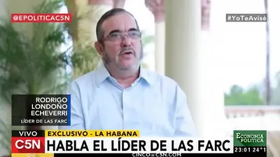Entrevista exclusiva al líder de las FARC: "Recogimos experiencias de la Argentina" Entrevista exclusiva al líder de las FARC: "Recogimos experiencias de la Argentina"