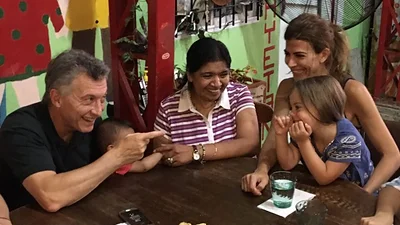 El consejo de Macri para Los Piletones: "No coman mucho" El consejo de Macri para Los Piletones: "No coman mucho"