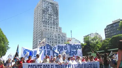 Vigilia frente a Tribunales a la espera de la sentencia en el juicio contra Milagro Sala Vigilia frente a Tribunales a la espera de la sentencia en el juicio contra Milagro Sala