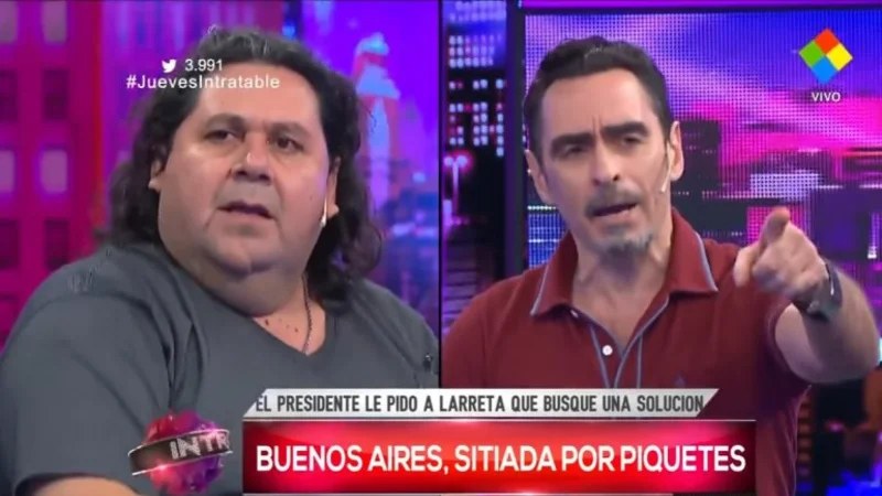 El violento cruce entre un gremialista y un escritor macrista