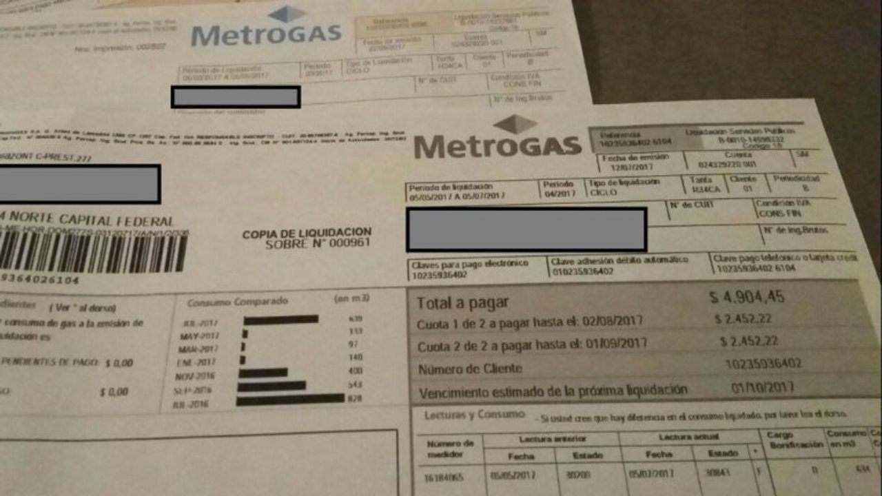 Tarifazo del Gas: el aumento llega más del 50% para las facturas más bajas