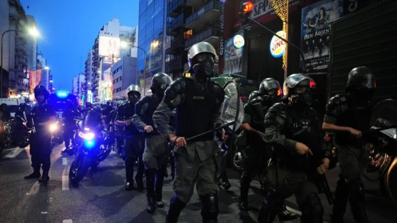 Incidentes tras una manifestación en contra de la cumbre de la OMC