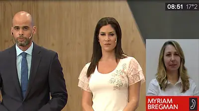 Bregman cruzó a un periodista de C5N que cuestionó las manifestaciones contra la reforma previsional Bregman cruzó a un periodista de C5N que cuestionó las manifestaciones contra la reforma previsional