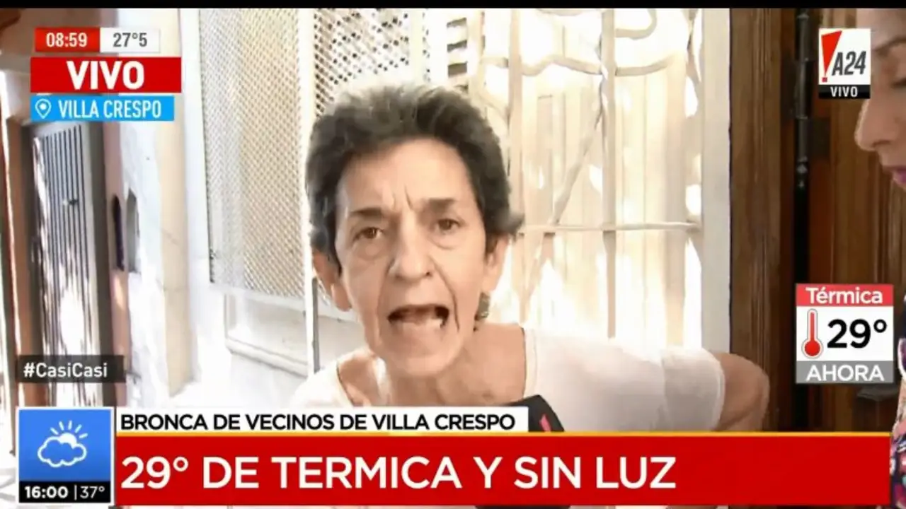 Una damnificada por los cortes de luz insultó a Macri en vivo